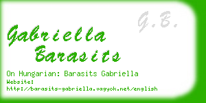 gabriella barasits business card